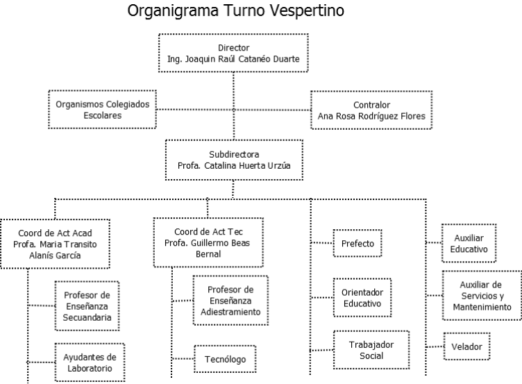 organigrama de la escuela secundaria